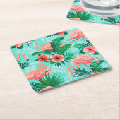Untersetzer Flamingo Tropical Palms (angewinkelt)
