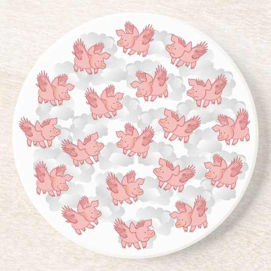 Untersetzer fliegender Schweine (Vorne)