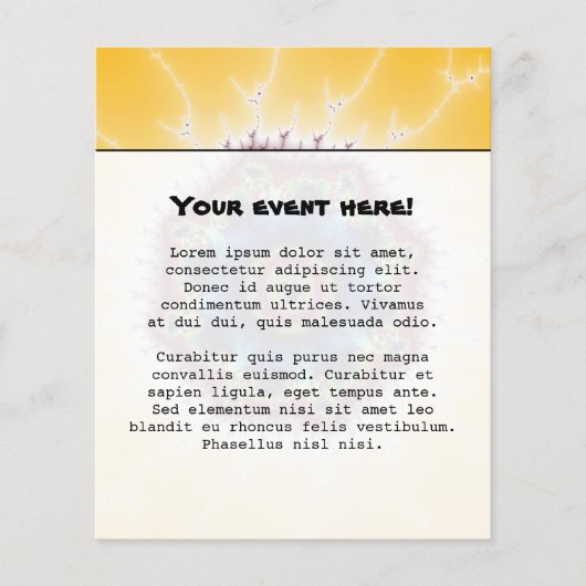 Untersetzer - Fraktal Art Flyer (Vorne)