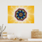 Untersetzer - Fraktal Art Poster (Küche)