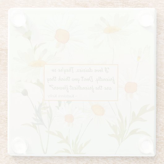 Untersetzer - Friendly Daisies (Rückseite)