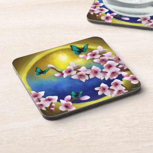 Untersetzer - Frühling im Himmel (Linke Seite)