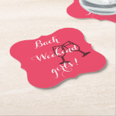 Untersetzer für Bachelorette in rosa Zoll (angewinkelt)