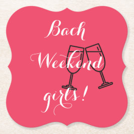 Untersetzer für Bachelorette in rosa Zoll