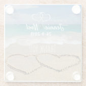 Untersetzer für Beach Themed Glass (Rückseite)