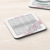 Untersetzer für benutzerdefinierte Herzen Pastellf (Linke Seite)