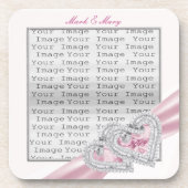 Untersetzer für benutzerdefinierte Herzen Pastellf (Vorderseite)