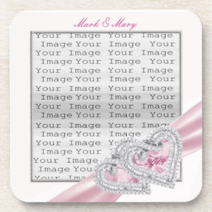 Untersetzer für benutzerdefinierte Herzen Pastellf