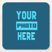 Untersetzer für benutzerdefiniertes Quadrat (Vorderseite)