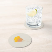 Untersetzer für botanische Monogramm-Illustrations (Vor Ort)