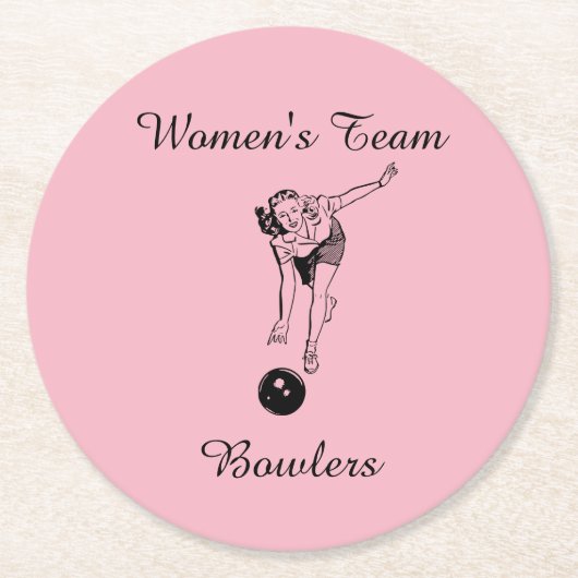 Untersetzer für Damen-Team Bowlers (Vorderseite)