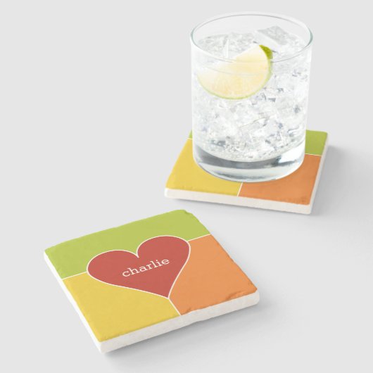 Untersetzer für das Herz-Muster (Seitenansicht)