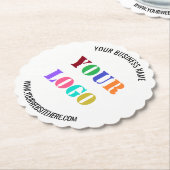 Untersetzer für das Logo "Custom Company" (angewinkelt)