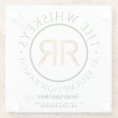 Untersetzer für das Logo "Whiskeys" (Rückseite)
