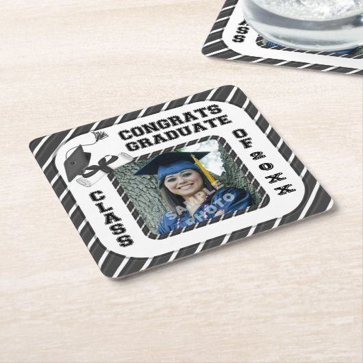 Untersetzer für das Party von Schwarzen Abschlüsse (angewinkelt)