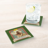 Untersetzer für das Queen Sally Bee Label (Schrägansicht)