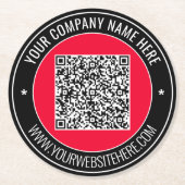 Untersetzer für den QR-Code für benutzerdefinierte (Vorderseite)