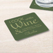 Untersetzer für den Weinangebot individuelle Name (angewinkelt)