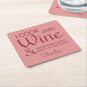 Untersetzer für den Weinangebot individuelle Name