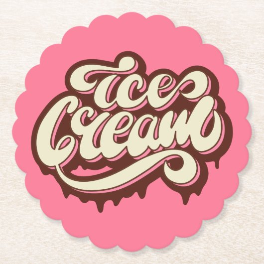 Untersetzer für die benutzerdefinierte Farbe Eiscr (Vorderseite)