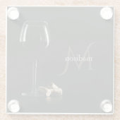 Untersetzer für die benutzerdefinierte Monogramm-T (Rückseite)