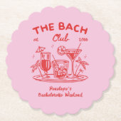 Untersetzer für die Dekoration von Retro-Junggesel (Vorderseite)