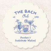 Untersetzer für die Dekoration von Retro-Junggesel (Vorderseite)