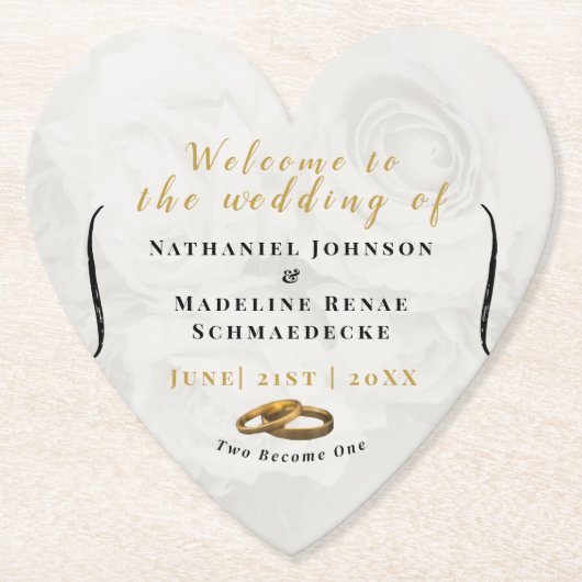 Untersetzer für die Hochzeitskizze für kundenspezi (Vorderseite)