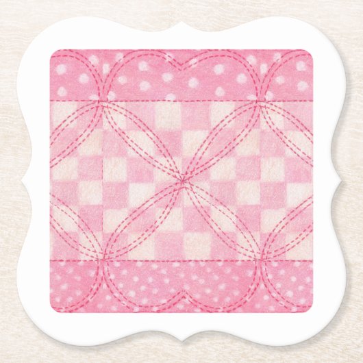 Untersetzer für die Papiertafel PINK HERZ (Vorderseite)