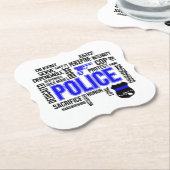 Untersetzer für die polizeiliche Beschreibung (angewinkelt)