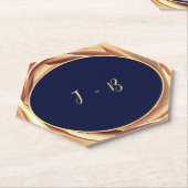 Untersetzer für die Printwerbung von Gold-Metallic (angewinkelt)