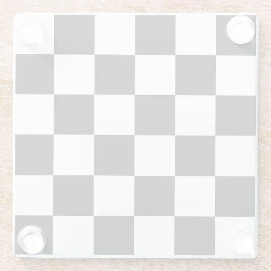 Untersetzer für die schwarz-weiß-karierte Führungs (Rückseite)
