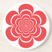 Untersetzer für einfache Blume Silhouette (Vorne)