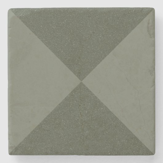 Untersetzer für geometrische Moosgrün (Vorderseite)