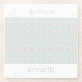 Untersetzer für geometrisches Design (Rückseite)