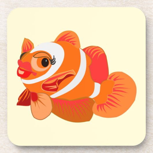 Untersetzer für Goldfische - Ihre Farbe - Text (Vorderseite)