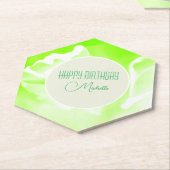 Untersetzer für grünes Blumenpapier (angewinkelt)