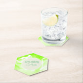 Untersetzer für grünes Blumenpapier (Vor Ort)