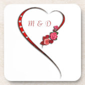 Untersetzer für Herz und Blume (Vorderseite)