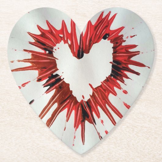 Untersetzer für Herzpapier (Vorderseite)