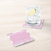 Untersetzer für Hochzeiten in Rosa und Weiß (Vor Ort)