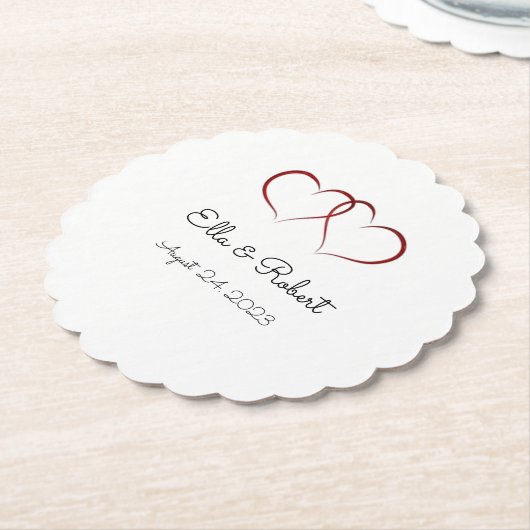 Untersetzer für Hochzeitsfeier (angewinkelt)