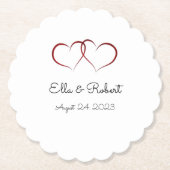 Untersetzer für Hochzeitsfeier (Vorderseite)