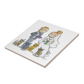 Untersetzer für Hochzeitskatzenpapier (Seite)