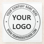 Untersetzer für kundenspezifische Firmenlogos (Vorderseite)