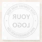 Untersetzer für kundenspezifische Firmenlogos (Rückseite)