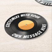 Untersetzer für kundenspezifische Vinyl Record-Run (Angewinkelt)