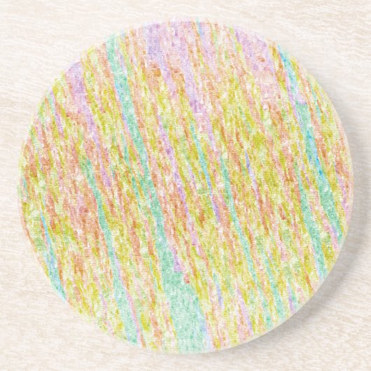 Untersetzer für künstlerische Regenbogenfarben (Vorne)