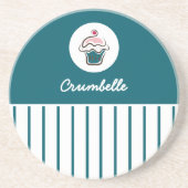 Untersetzer für Kupcake-Bäckerei mit Streifen (Vorne)