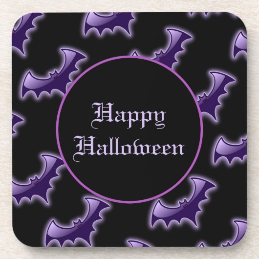 Untersetzer für Lila und schwarze Nachtboote (Vorderseite)